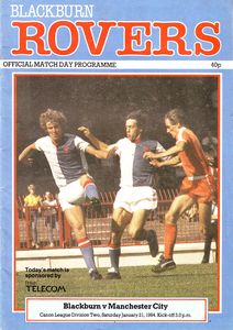 Blackburn Rovers v Manchester City 1983/84